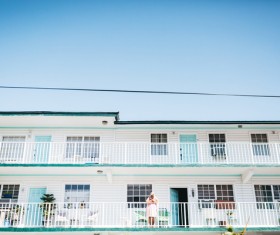 White classical apartment Stock Photo