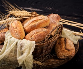 Whole wheat bread Stock Photo