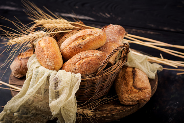 Whole wheat bread Stock Photo