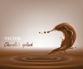 chocolate splash vector background
