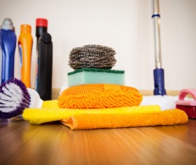 cleaning tools Stock Photo