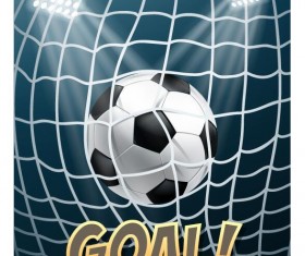 football field with sportlight vector background