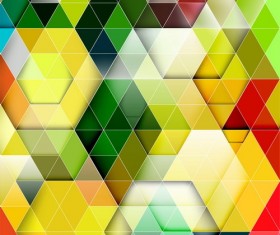 hexagon colorful abstract backgrounds vectors 03