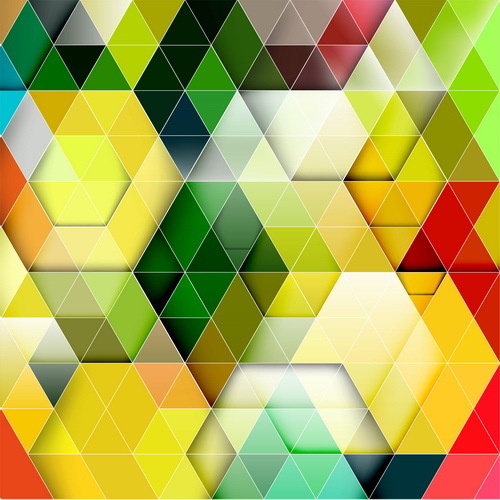 hexagon colorful abstract backgrounds vectors 03