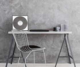 home interior in grey Stock Photo 01