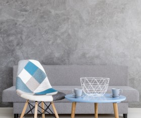 home interior in grey Stock Photo 02