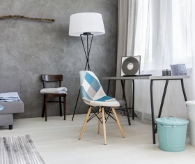 home interior in grey Stock Photo 03