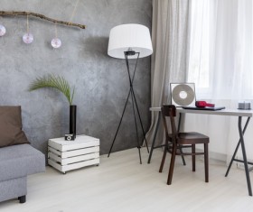 home interior in grey Stock Photo 07