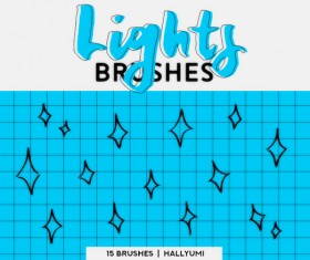 15 Lights Photoshop Brushes