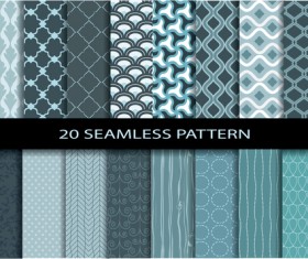20 Kind seamless pattern vintage vector