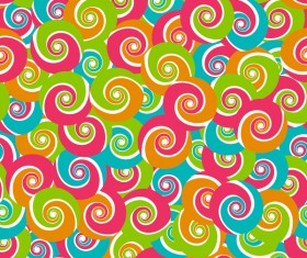 Abstract colored circles seamless pattern vector