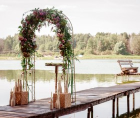 All kinds of beautiful wedding arch Stock Photo 02