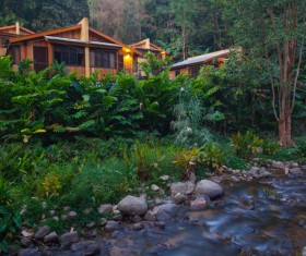 An independent house with beautiful garden Stock Photo 02