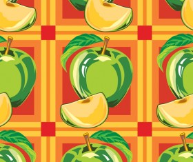 Apple green pattern seamless vectors 02