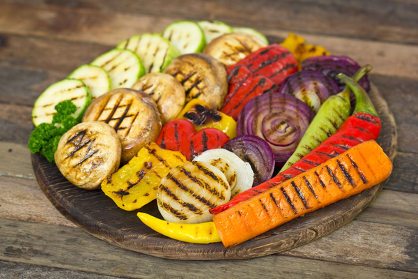 Assorted grilled vegetables Stock Photo 01