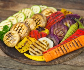 Assorted grilled vegetables Stock Photo 02