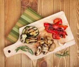 Assorted grilled vegetables Stock Photo 04