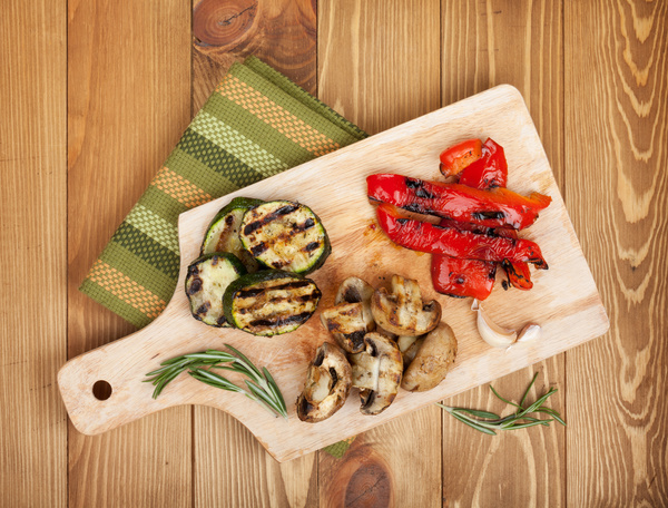 Assorted grilled vegetables Stock Photo 04
