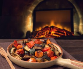 Assorted grilled vegetables Stock Photo 06