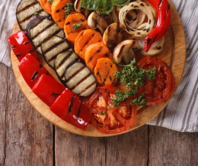 Assorted grilled vegetables Stock Photo 07