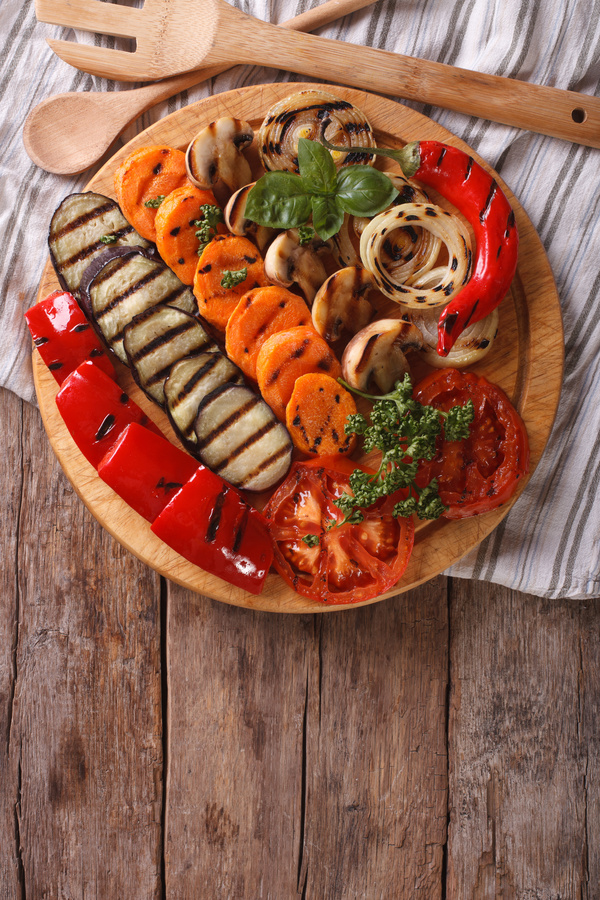 Assorted grilled vegetables Stock Photo 07