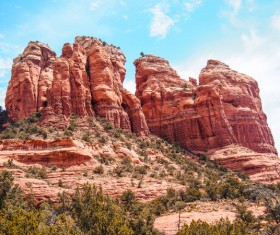 Awesome rocky mountain landscape Stock Photo