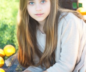 Beautiful little girl Stock Photo