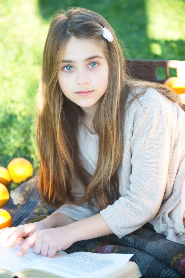 Beautiful little girl Stock Photo