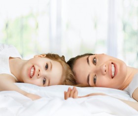 Beautiful mother and daughter Stock Photo 02