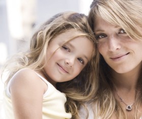 Beautiful mother and daughter Stock Photo 03