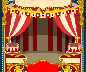 Blank carnival poster template vectors 02 free download