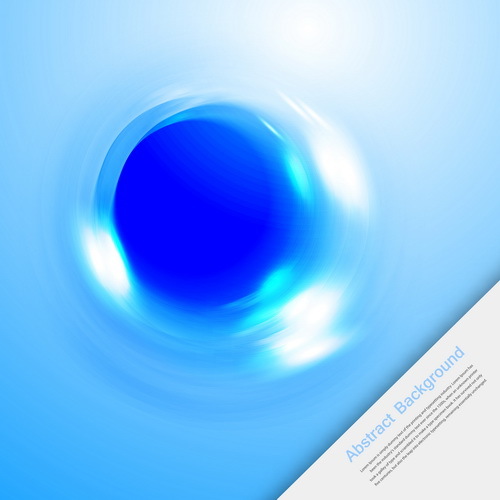 Blue light dot abstract background vector 01