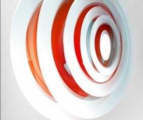 Center of a circle 3D background vector