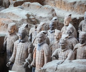 Chinese Terracotta Warriors Stock Photo