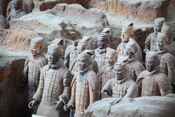 Chinese Terracotta Warriors Stock Photo