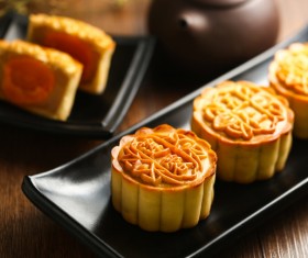 Chinese moon cake Stock Photo