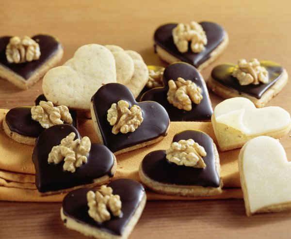 Chocolate Walnut biscuits Stock Photo 02