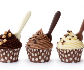 Chocolate-flavored cupcakes Stock Photo 01