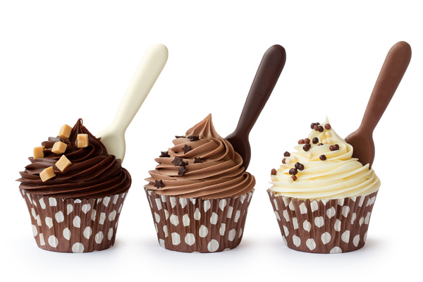 Chocolate-flavored cupcakes Stock Photo 01
