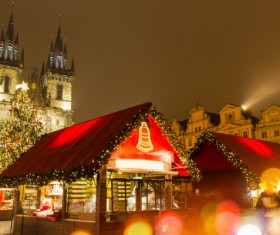 Christmas day decoration beautiful city Stock Photo 05