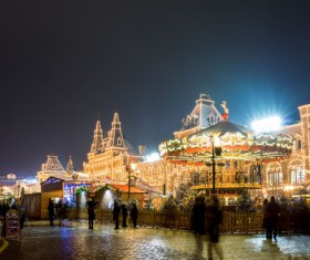 Christmas day decoration beautiful city Stock Photo 06