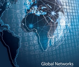 Clobal network business template vector 06