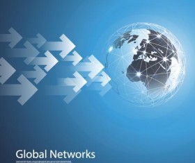 Clobal network business template vector 07