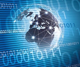 Clobal network business template vector 08