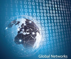 Clobal network business template vector 09