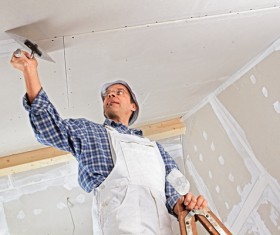 Coating workers Stock Photo 02
