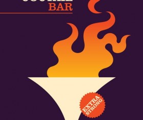 Coffee bar poster retro template vector 03