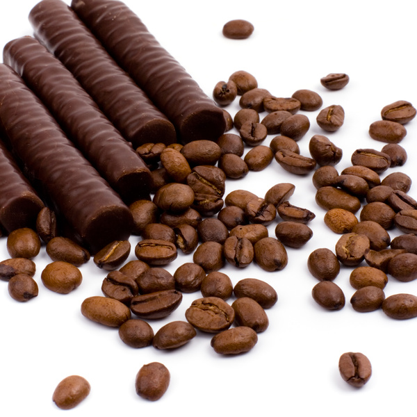 Coffee beans and candy chocolate Stock Photo 07