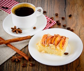 Coffee with delicious dessert Stock Photo 02