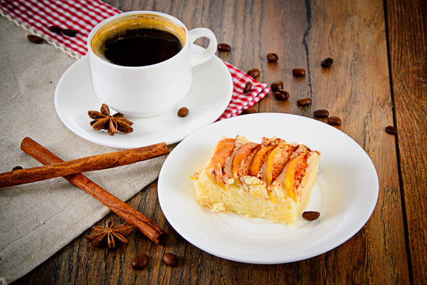 Coffee with delicious dessert Stock Photo 02